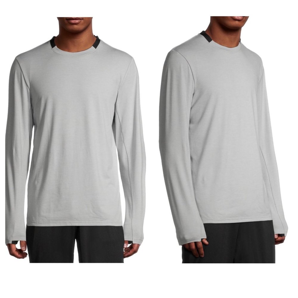 NWT Russell Men's Active Grey Comfy Everyday Long Sleeve T-Shirt Size 2XL Plus